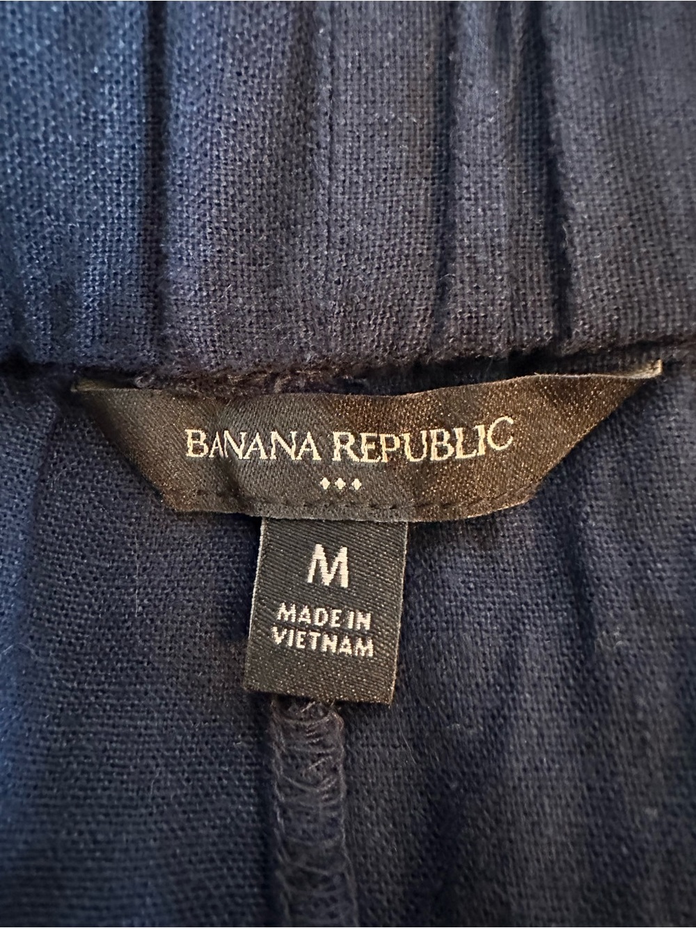 Banana Republic Linen Blend Pull On Navy Women's Shorts - Picture 7 of 8
